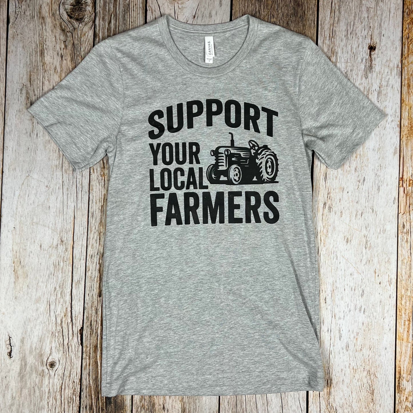 Support Your Local Farmers Unisex Short Sleeve Shirt