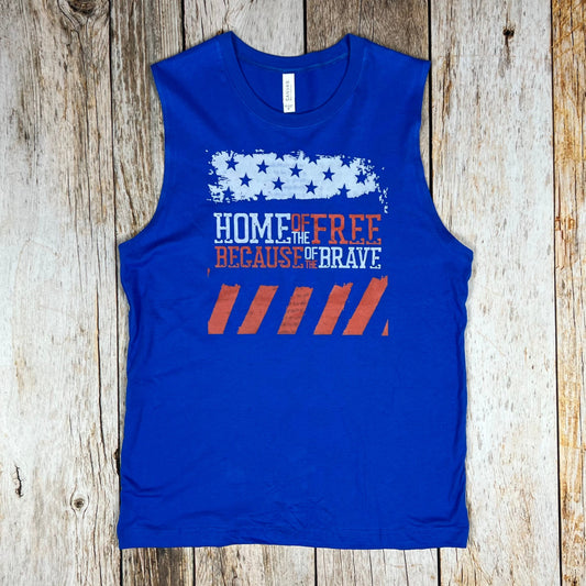 Home of the Free Unisex Muscle Tank