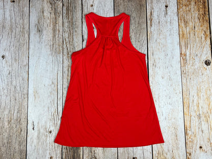 Stars Stripes & Lots of Sparkle Women's Flowy Racerback Tank