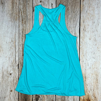 Less Monday More Summer Women's Flowy Racerback Tank