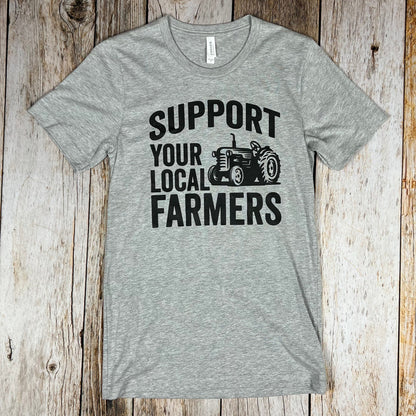 Support Your Local Farmers Unisex Short Sleeve Shirt