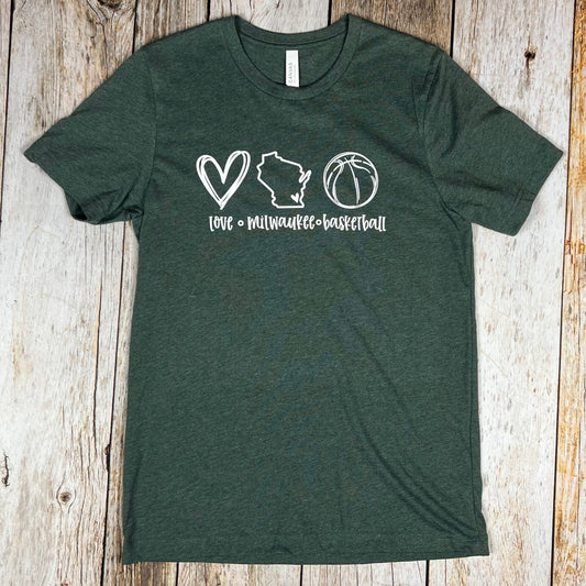 Love Milwaukee Basketball Unisex Shirt