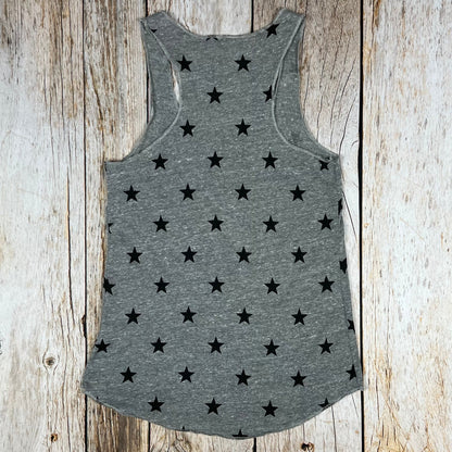 America Flag Jersey Racer Tank