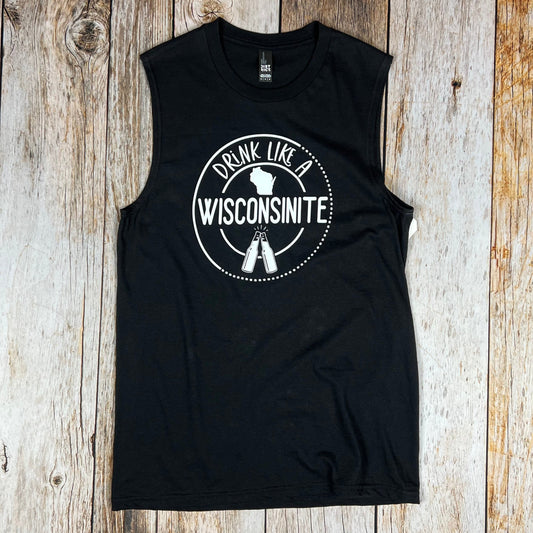Drink Like a Wisconsinite Unisex Muscle Tank