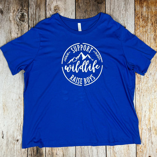 Support Wildlife Raise Boys Ladies Shirt